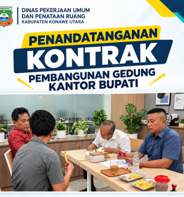 Konawe Utara Contract Signing Poster